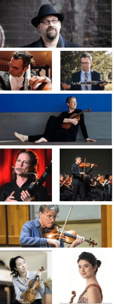 Collage of Master Class Musicians