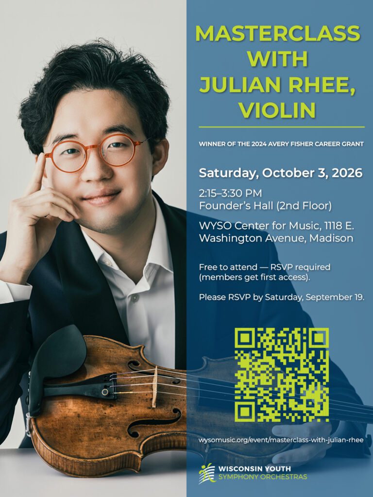 Masterclass with Julian Rhee, violin - October 3, 2026